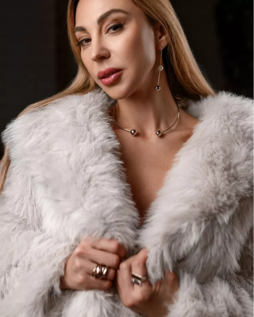 Сережки срібні висячі з кулею та монетою 007066