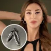Серьги - кольца серебряные 2,5см 925 пробы