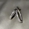 Серьги - кольца серебряные 2,5см 925 пробы
