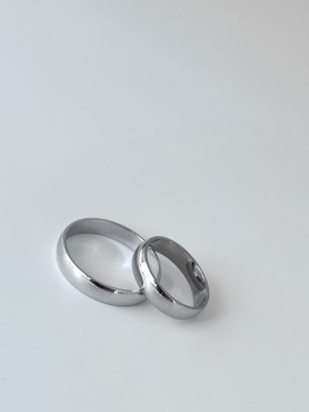 Обручка срібна 15 - 18 розмір