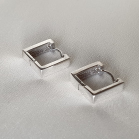 Сережки срібні квадратні