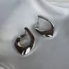 Сережки срібні безкамінні Fashion