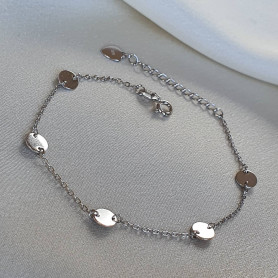 Браслет срібний з монетками 925°