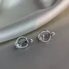 Серебряные серьги с цирконием бриллиантовой огранки 003841