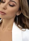 Сережки - пензлики срібні універсальні з кулькою