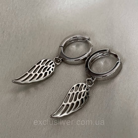 Сережки срібні Крила янгола