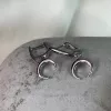 Серьги серебряные Лунница