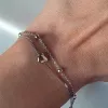 Браслет срібний з сердечком 925°