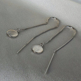 Сережки - протяжки срібні Монетки