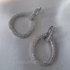 Сережки срібні Сяючі овали