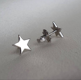 Сережки - пусети (гвоздики) на закрутці Зірки