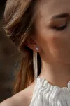 Сережки - пусети (гвоздики) срібні на закрутці плоскі 6мм