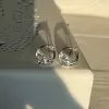 Сережки срібні з цирконієм особливого огранювання