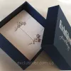 Серьги - каффы серебряные Звезды 003335
