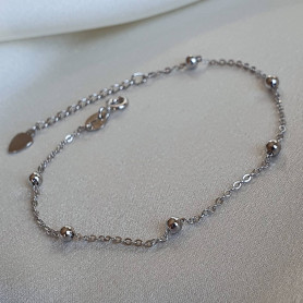 Браслет срібний Кульки 925° 000118