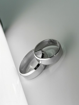 Обручка срібна 18,5 - 22,5 розмір