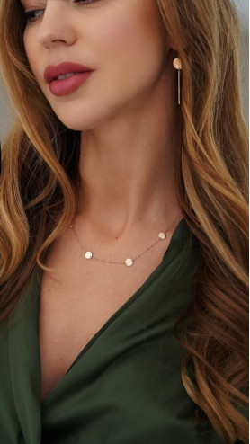 Золоте кольє Монетки 585°