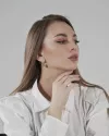 Серьги серебряные Сферы