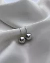 Серьги серебряные Сферы