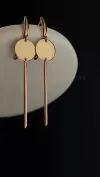 Сережки золоті з монеткою