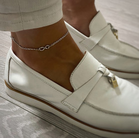 Браслет срібний на ніжку Безкінечність