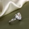 Каблучка срібна "Серце"