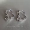 Сережки срібні Сяючий клевер 006557