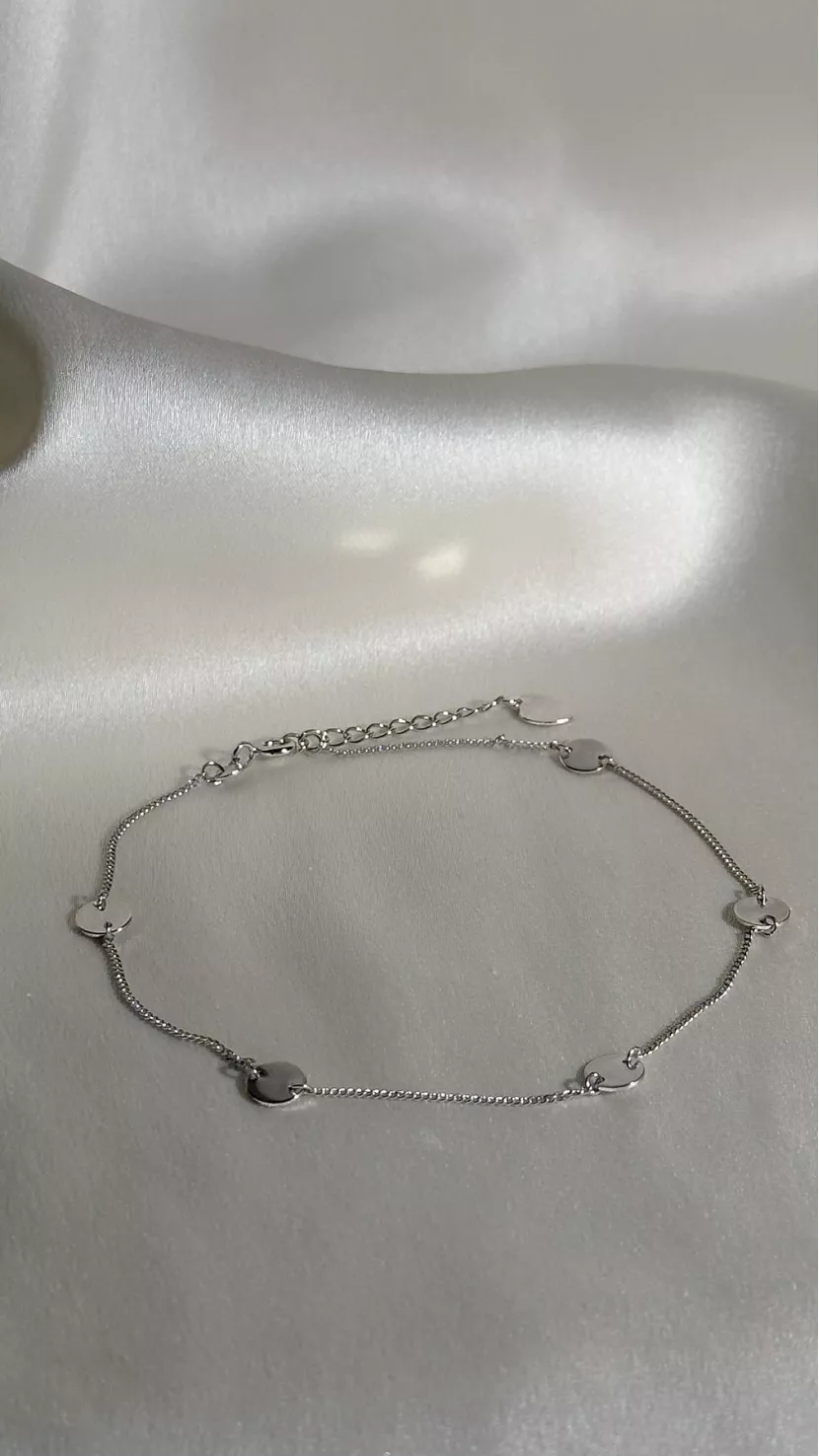 Срібний браслет на ногу Exclusilver з монетками, 925 проба