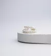 Серьги - каффы серебряные с барочным жемчугом