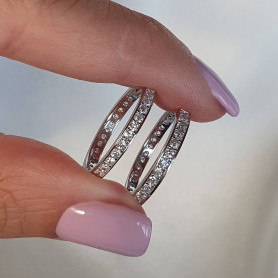 Сережки - кільця срібні 2см