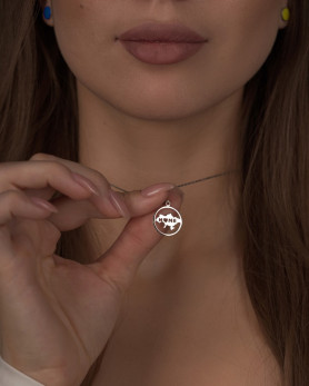 Срібне кольє Home