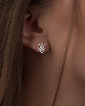 Сережки - пусети срібні Герб