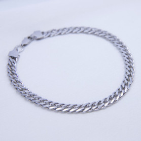 Браслет срібний із плетінням Рембо 000094