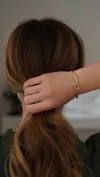 Браслет золотой жесткий Гвоздь 925°