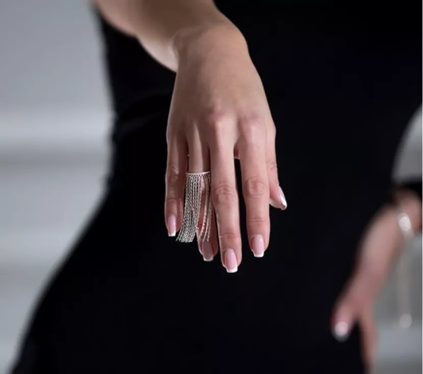 Кольцо серебряное Exclusilver 925 проба с цепочками