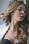 Сережки срібні  висячі з чорною емаллю Годиннички