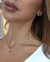 Срібні сережки з оніксом EXCLUSILVER 925 проби