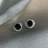 Срібні сережки з оніксом EXCLUSILVER 925 проби
