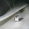 Срібне кольє Конверт I love you