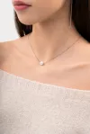 Кольє срібне з перлиною 006444