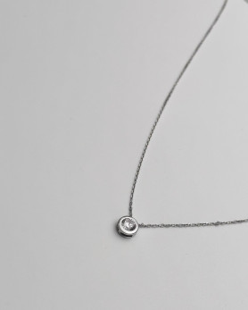 Кольє з цирконієм діамантового огранювання 5мм