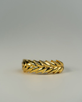 Каблучка срібна у позолоті Колосок 006510