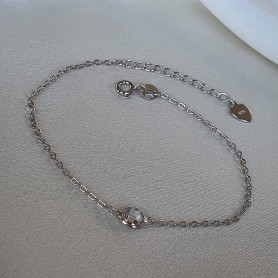 Браслет срібний із цирконієм 000314