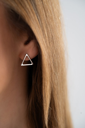 Сережки - пусети (гвоздики) Трикутник 003042