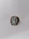 Кольцо серебряное с золотой пластиной Лимон 006624