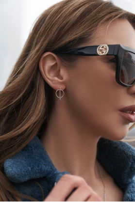 Сережки - пусети (гвоздики) "Геометрія" 006461