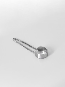 Сережка - кафа срібна із ланцюжком 006600