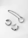 Серьги - каффы серебряные Exclusilver 006632
