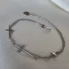 Браслет срібний з хрестиками 925°