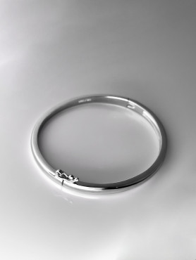 Браслет срібний литий 006544